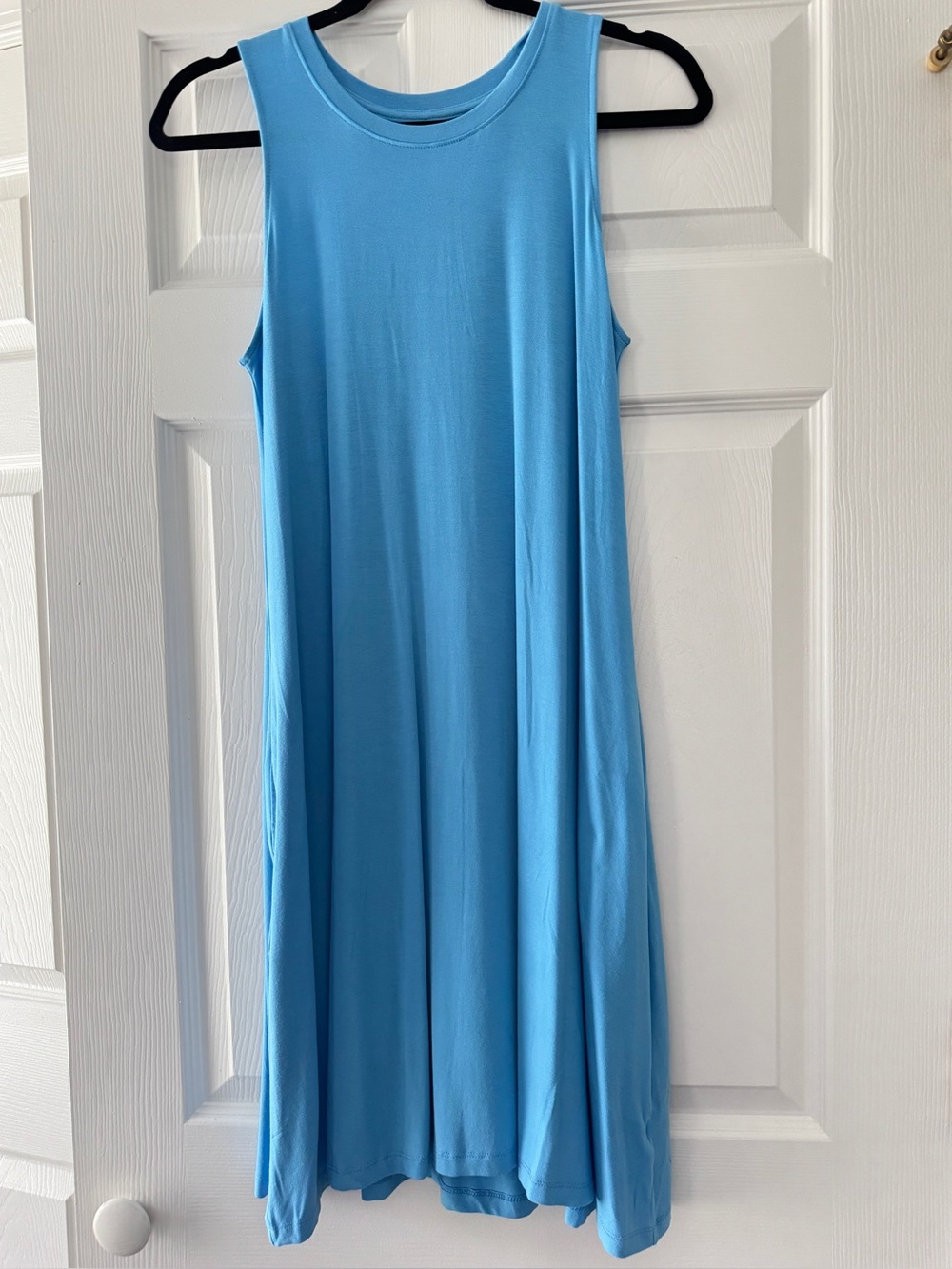 Time and Tru Sky Blue Sleeveless A-Line Swing Dress